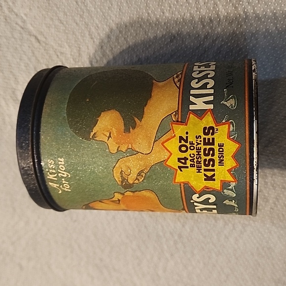 Vintage Hershey Kisses Tin Can - Picture 2 of 9